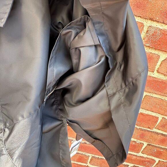 Jane Post $695 Iconic Princess Rain Slicker jacket black womens large NWT - Picture 5 of 8